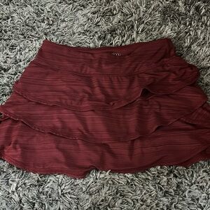 red ideology tennis skirt